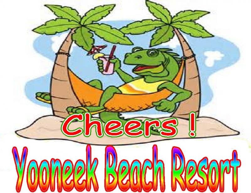 Guests enjoying drinks at Yooneek Beach Resort